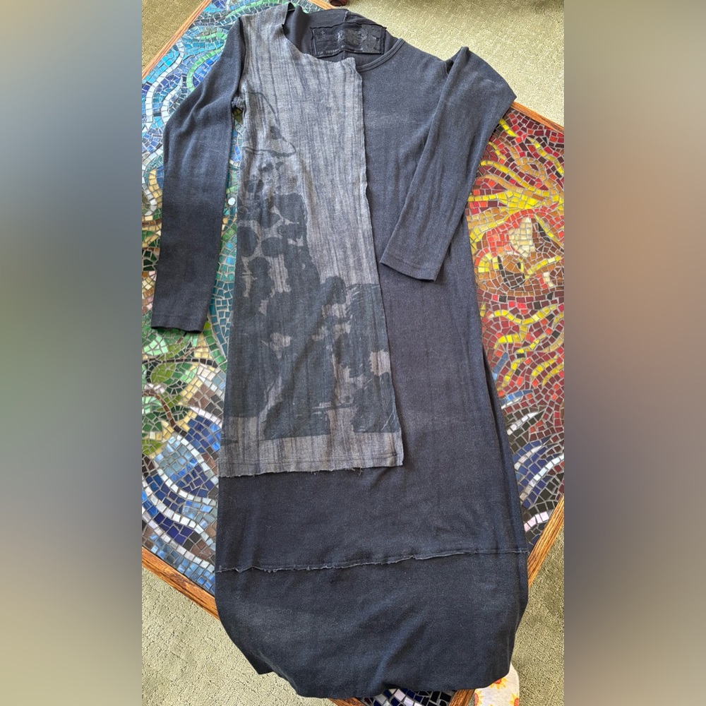 Rundholz Black Label  T-Shirt Midi Dress with Long Sleeves